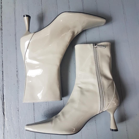 Zara Faux Patent Leather Boots - Picture 12 of 12